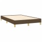 vidaXL Boxspringbett mit Matratze & LED Dunkelbraun 120x190 cm Stoff vidaXL Boxspringbett mit Matratze & LED Dunkelbraun 120x190 cm Stoff