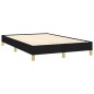 vidaXL Boxspringbett mit Matratze & LED Schwarz 120x190 cm Stoff vidaXL Boxspringbett mit Matratze & LED Schwarz 120x190 cm Stoff