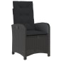 vidaXL 7-tlg. Garten-Essgruppe mit Kissen Schwarz Poly Rattan vidaXL 7-tlg. Garten-Essgruppe mit Kissen Schwarz Poly Rattan