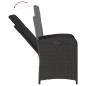 vidaXL 7-tlg. Garten-Essgruppe mit Kissen Schwarz Poly Rattan vidaXL 7-tlg. Garten-Essgruppe mit Kissen Schwarz Poly Rattan