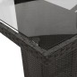 vidaXL 7-tlg. Garten-Essgruppe mit Kissen Schwarz Poly Rattan vidaXL 7-tlg. Garten-Essgruppe mit Kissen Schwarz Poly Rattan