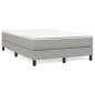 vidaXL Boxspringbett mit Matratze Hellgrau 120x190 cm Stoff vidaXL Boxspringbett mit Matratze Hellgrau 120x190 cm Stoff