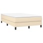 vidaXL Boxspringbett mit Matratze Creme 120x190 cm Stoff vidaXL Boxspringbett mit Matratze Creme 120x190 cm Stoff