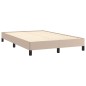 vidaXL Boxspringbett Matratze Cappuccino-Braun 120x190 cm Kunstleder vidaXL Boxspringbett Matratze Cappuccino-Braun 120x190 cm Kunstleder