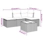 vidaXL 5-tlg. Garten-Sofagarnitur mit Kissen Schwarz Poly Rattan vidaXL 5-tlg. Garten-Sofagarnitur mit Kissen Schwarz Poly Rattan