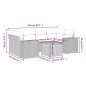 vidaXL 7-tlg. Garten-Sofagarnitur mit Kissen Schwarz Poly Rattan vidaXL 7-tlg. Garten-Sofagarnitur mit Kissen Schwarz Poly Rattan
