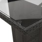 vidaXL 7-tlg. Garten-Essgruppe mit Kissen Schwarz Poly Rattan vidaXL 7-tlg. Garten-Essgruppe mit Kissen Schwarz Poly Rattan