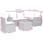 vidaXL 6-tlg. Garten-Sofagarnitur mit Kissen Schwarz Poly Rattan vidaXL 6-tlg. Garten-Sofagarnitur mit Kissen Schwarz Poly Rattan