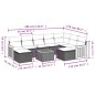 vidaXL 10-tlg. Garten-Sofagarnitur mit Kissen Schwarz Poly Rattan vidaXL 10-tlg. Garten-Sofagarnitur mit Kissen Schwarz Poly Rattan