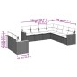 vidaXL 9-tlg. Garten-Sofagarnitur mit Kissen Schwarz Poly Rattan vidaXL 9-tlg. Garten-Sofagarnitur mit Kissen Schwarz Poly Rattan