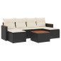 vidaXL 7-tlg. Garten-Sofagarnitur mit Kissen Schwarz Poly Rattan vidaXL 7-tlg. Garten-Sofagarnitur mit Kissen Schwarz Poly Rattan