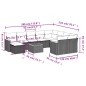 vidaXL 11-tlg. Garten-Sofagarnitur mit Kissen Schwarz Poly Rattan vidaXL 11-tlg. Garten-Sofagarnitur mit Kissen Schwarz Poly Rattan