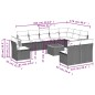 vidaXL 11-tlg. Garten-Sofagarnitur mit Kissen Schwarz Poly Rattan vidaXL 11-tlg. Garten-Sofagarnitur mit Kissen Schwarz Poly Rattan