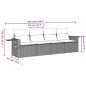vidaXL 4-tlg. Garten-Sofagarnitur mit Kissen Schwarz Poly Rattan vidaXL 4-tlg. Garten-Sofagarnitur mit Kissen Schwarz Poly Rattan