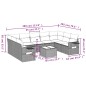 vidaXL 10-tlg. Garten-Sofagarnitur mit Kissen Schwarz Poly Rattan vidaXL 10-tlg. Garten-Sofagarnitur mit Kissen Schwarz Poly Rattan