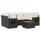vidaXL 7-tlg. Garten-Sofagarnitur mit Kissen Schwarz Poly Rattan vidaXL 7-tlg. Garten-Sofagarnitur mit Kissen Schwarz Poly Rattan