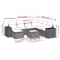 vidaXL 8-tlg. Garten-Sofagarnitur mit Kissen Schwarz Poly Rattan vidaXL 8-tlg. Garten-Sofagarnitur mit Kissen Schwarz Poly Rattan