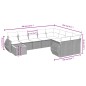 vidaXL 10-tlg. Garten-Sofagarnitur mit Kissen Schwarz Poly Rattan vidaXL 10-tlg. Garten-Sofagarnitur mit Kissen Schwarz Poly Rattan