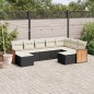 vidaXL 9-tlg. Garten-Sofagarnitur mit Kissen Schwarz Poly Rattan vidaXL 9-tlg. Garten-Sofagarnitur mit Kissen Schwarz Poly Rattan