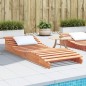vidaXL Sonnenliege Wachsbraun 205x80x31,5 cm Massivholz Kiefer vidaXL Sonnenliege Wachsbraun 205x80x31,5 cm Massivholz Kiefer
