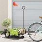 vidaXL Fahrradanhänger Grün Oxford-Gewebe und Eisen vidaXL Fahrradanhänger Grün Oxford-Gewebe und Eisen