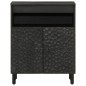 vidaXL Beistellschrank Schwarz 60x33x75 cm Massivholz Mango vidaXL Beistellschrank Schwarz 60x33x75 cm Massivholz Mango