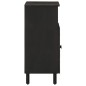 vidaXL Beistellschrank Schwarz 60x33x75 cm Massivholz Mango vidaXL Beistellschrank Schwarz 60x33x75 cm Massivholz Mango