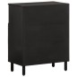 vidaXL Beistellschrank Schwarz 60x33x75 cm Massivholz Mango vidaXL Beistellschrank Schwarz 60x33x75 cm Massivholz Mango