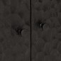 vidaXL Beistellschrank Schwarz 60x33x75 cm Massivholz Mango vidaXL Beistellschrank Schwarz 60x33x75 cm Massivholz Mango
