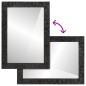 vidaXL Badspiegel Schwarz 50x70x2,5 cm Massivholz Mango und Glas vidaXL Badspiegel Schwarz 50x70x2,5 cm Massivholz Mango und Glas