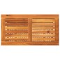 vidaXL Gartentisch Schwarz 70x38x42 cm Poly Rattan Akazienholz vidaXL Gartentisch Schwarz 70x38x42 cm Poly Rattan Akazienholz