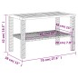 vidaXL Gartentisch Schwarz 70x38x42 cm Poly Rattan Akazienholz vidaXL Gartentisch Schwarz 70x38x42 cm Poly Rattan Akazienholz