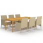 7-tlg. Garten-Essgruppe Beige 7-tlg. Garten-Essgruppe Beige