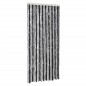 vidaXL Fliegenvorhang Grau und Schwarz 100x230 cm Chenille vidaXL Fliegenvorhang Grau und Schwarz 100x230 cm Chenille