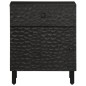 vidaXL Nachttisch Schwarz 50x33x60 cm Massivholz Mango vidaXL Nachttisch Schwarz 50x33x60 cm Massivholz Mango