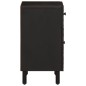 vidaXL Nachttisch Schwarz 50x33x60 cm Massivholz Mango vidaXL Nachttisch Schwarz 50x33x60 cm Massivholz Mango