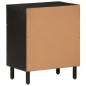 vidaXL Nachttisch Schwarz 50x33x60 cm Massivholz Mango vidaXL Nachttisch Schwarz 50x33x60 cm Massivholz Mango