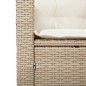 vidaXL Gartensessel mit Kissen Beige Poly Rattan vidaXL Gartensessel mit Kissen Beige Poly Rattan