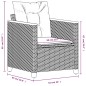 vidaXL Gartensessel mit Kissen Beige Poly Rattan vidaXL Gartensessel mit Kissen Beige Poly Rattan