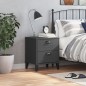 vidaXL Nachttisch VIKEN Anthrazit Massivholz Kiefer vidaXL Nachttisch VIKEN Anthrazit Massivholz Kiefer