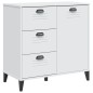 vidaXL Sideboard VIKEN Weiß 80x40x80 cm Massivholz Kiefer vidaXL Sideboard VIKEN Weiß 80x40x80 cm Massivholz Kiefer