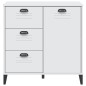 vidaXL Sideboard VIKEN Weiß 80x40x80 cm Massivholz Kiefer vidaXL Sideboard VIKEN Weiß 80x40x80 cm Massivholz Kiefer