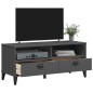vidaXL TV-Schrank VIKEN Anthrazit Massivholz Kiefer vidaXL TV-Schrank VIKEN Anthrazit Massivholz Kiefer