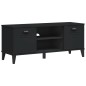 vidaXL Schuhbank VIKEN Schwarz 106x35x45 cm Massivholz Kiefer vidaXL Schuhbank VIKEN Schwarz 106x35x45 cm Massivholz Kiefer
