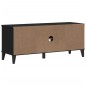 vidaXL Schuhbank VIKEN Schwarz 106x35x45 cm Massivholz Kiefer vidaXL Schuhbank VIKEN Schwarz 106x35x45 cm Massivholz Kiefer