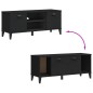 vidaXL Schuhbank VIKEN Schwarz 106x35x45 cm Massivholz Kiefer vidaXL Schuhbank VIKEN Schwarz 106x35x45 cm Massivholz Kiefer
