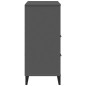 vidaXL Bücherschrank VIKEN Anthrazit 80x40x90 cm Massivholz Kiefer vidaXL Bücherschrank VIKEN Anthrazit 80x40x90 cm Massivholz Kiefer