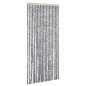 vidaXL Fliegenvorhang Grau, Schwarz und Weiß 56x200 cm Chenille vidaXL Fliegenvorhang Grau, Schwarz und Weiß 56x200 cm Chenille