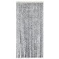 vidaXL Fliegenvorhang Grau, Schwarz und Weiß 56x200 cm Chenille vidaXL Fliegenvorhang Grau, Schwarz und Weiß 56x200 cm Chenille