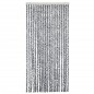 vidaXL Fliegenvorhang Grau, Schwarz und Weiß 100x230 cm Chenille vidaXL Fliegenvorhang Grau, Schwarz und Weiß 100x230 cm Chenille